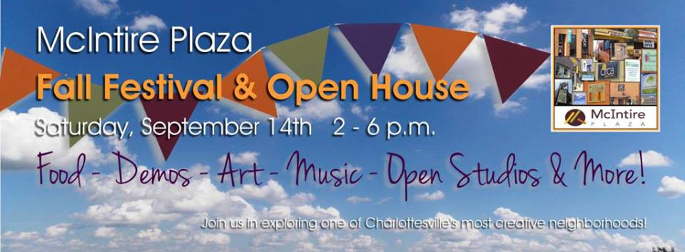 Banner for McIntire Plaza Fall Festival and Open House